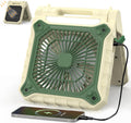 KITWLEMEN 10.2 in Solar Camping Fan with Light - Long Run Time