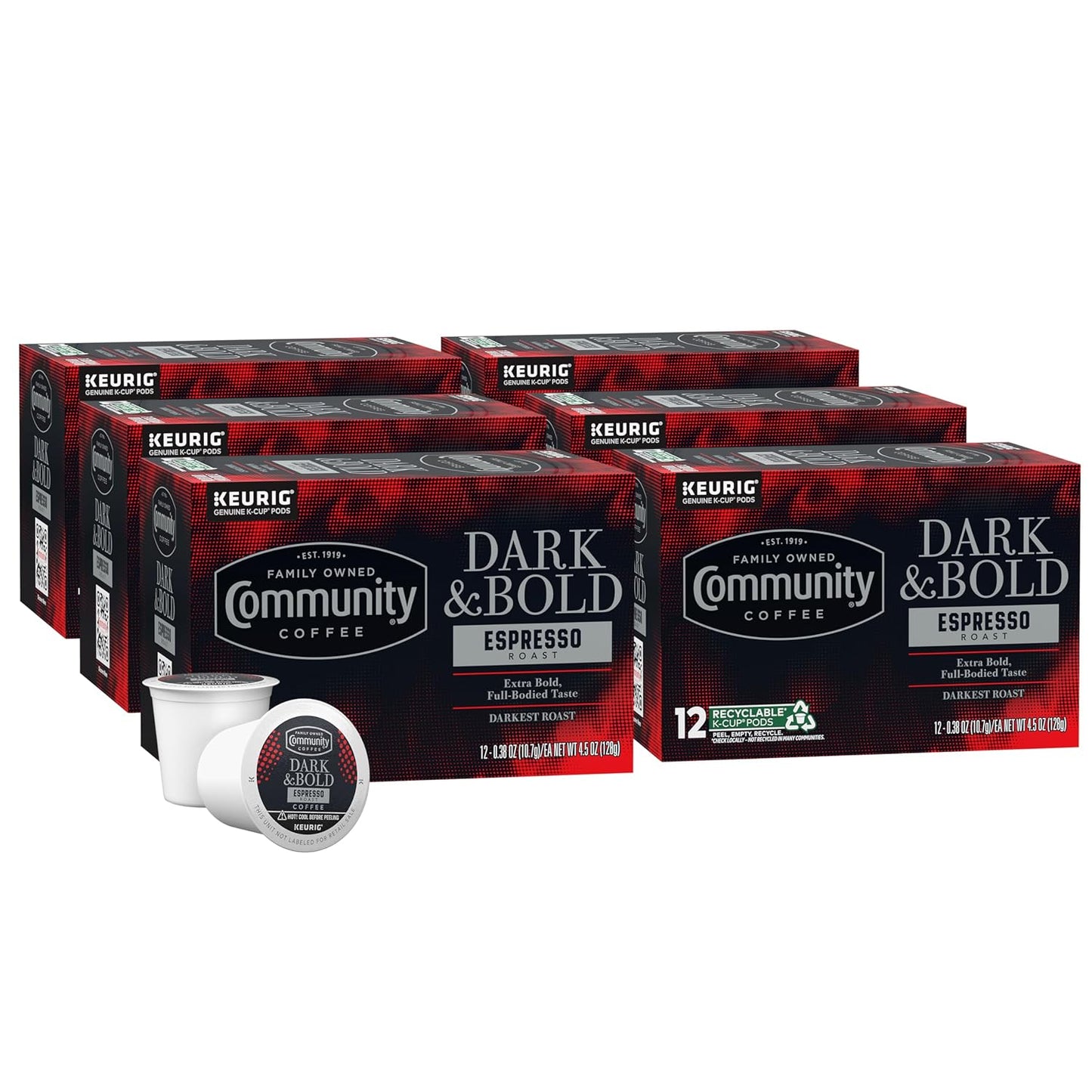 Intense Flavor: Community Coffee Dark Espresso Pods 72ct
