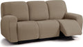 ULTICOR Jacquard 8-Pieces Recliner Sofa Covers for 3-Seater Recliner