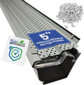FlowGuard 5 in High Clearance Gutter Cover System - 125 ft Matte