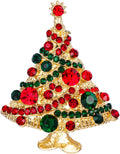 Sparkling Streamer Star Crystal Tree Pin