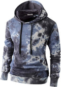 KLIEGOU Mens Tie-Dye Pullover Hooded Sweatshirt for Style