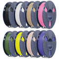PLA Filament Bundle 1.75mm 2kg - 8 Color Spools for 3D Printing