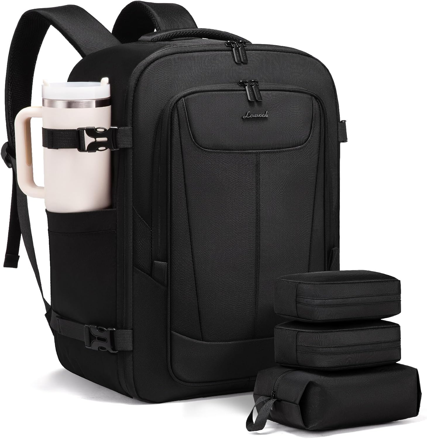 LOVEVOOK Travel Backpack for Men - 35L Carry on Bag with Cubes