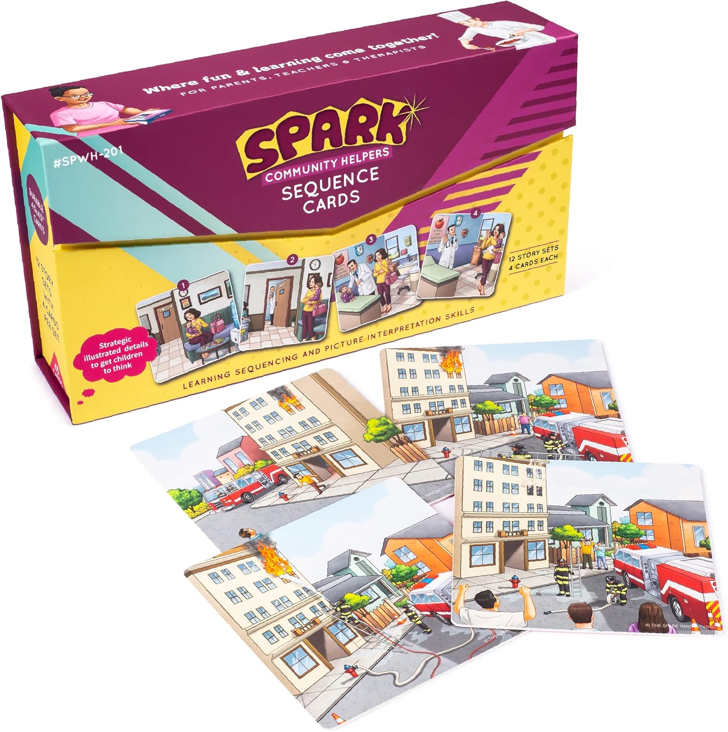 Kids Story Cards Sequence Game for Fun Learning and Storytelling