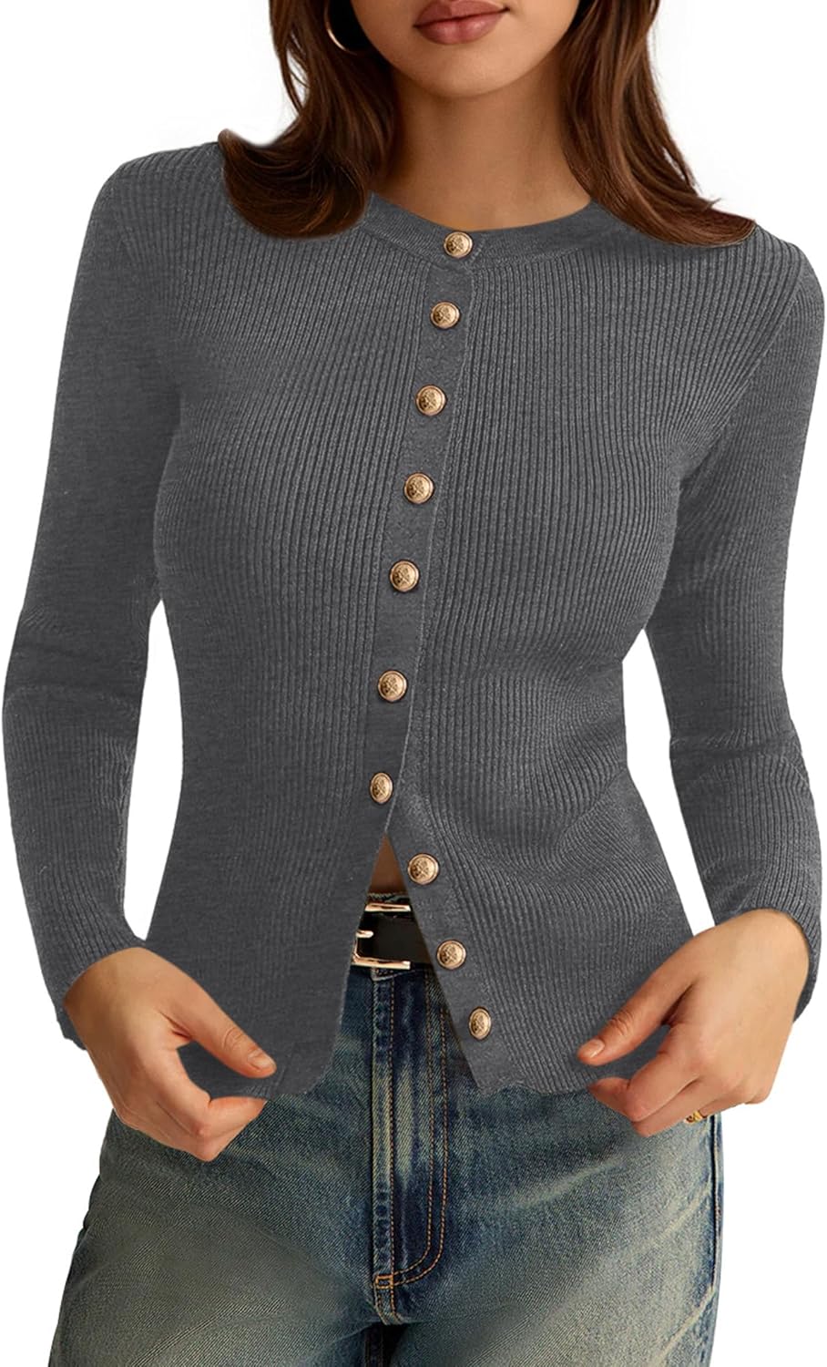 PRETTYGARDEN Womens Lightweight Cardigan Sweater for Fall Fashion