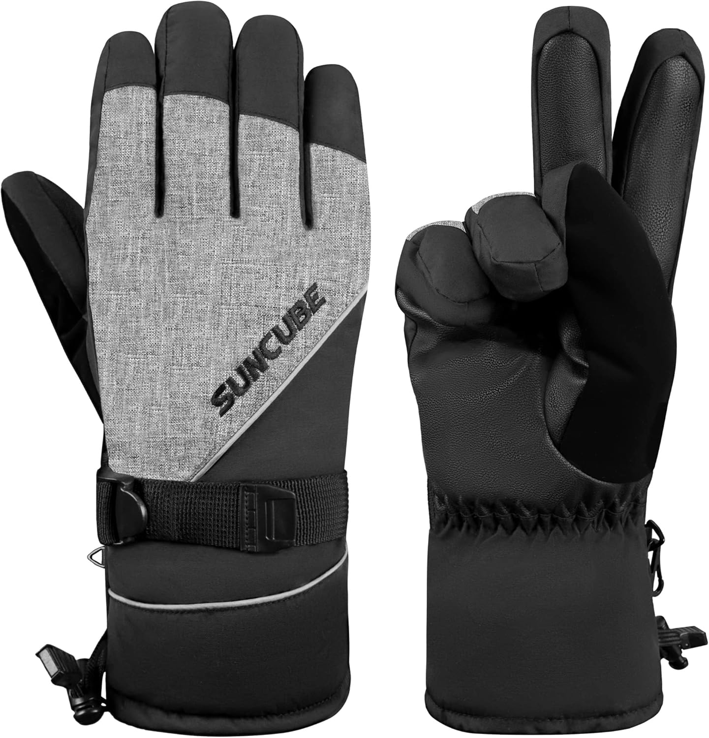 SUN CUBE Waterproof Ski Gloves - Stay Warm & Dry!
