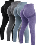 Butt Lifting Workout Leggings for Women - 4 Piece Seamless Set Shoes