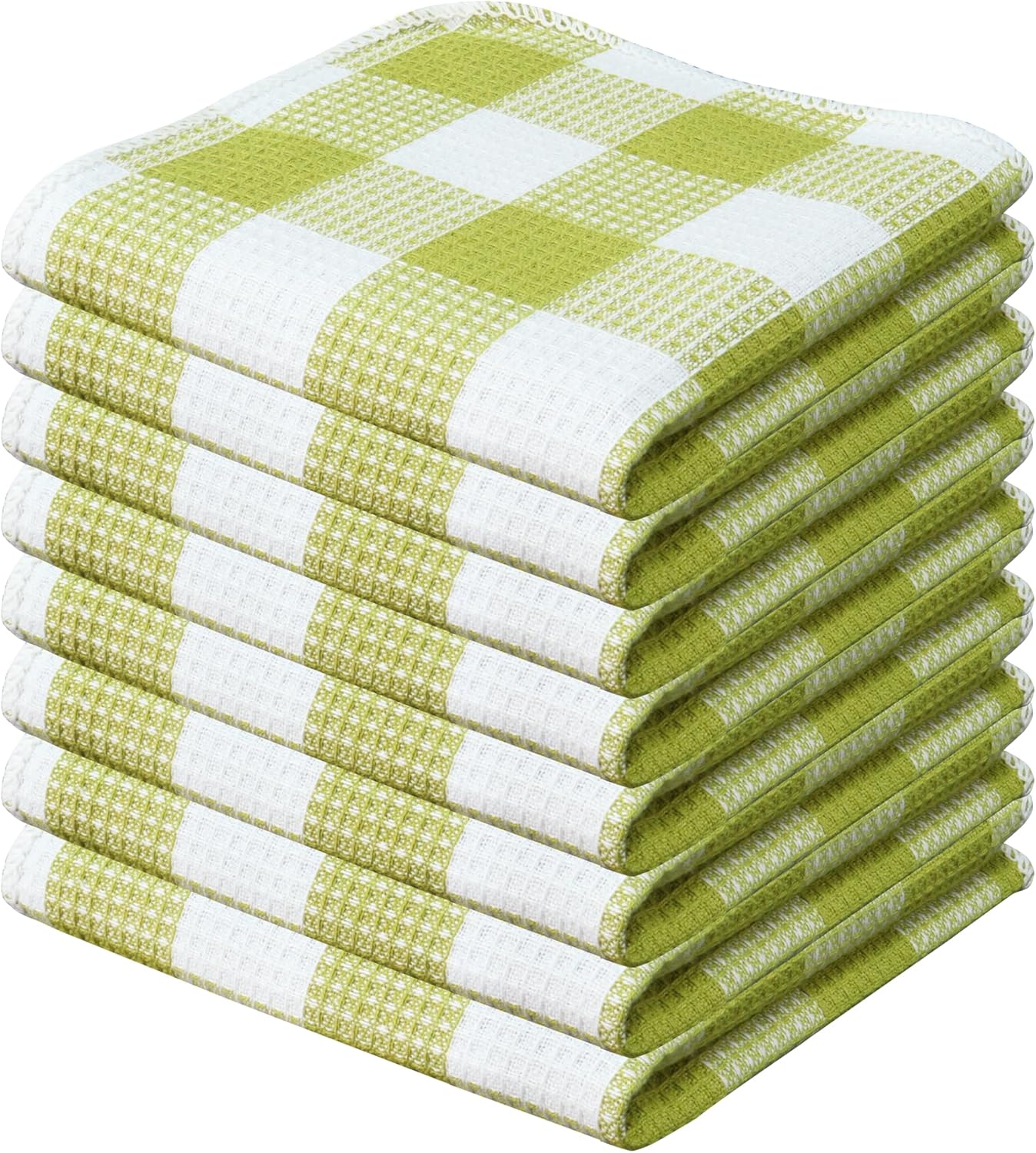 Ultra Absorbent Waffle Weave Dish Cloths - Set of 8