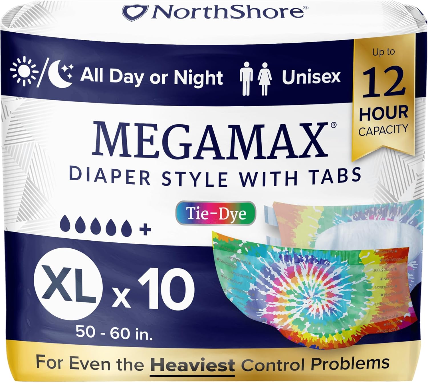 NorthShore MegaMax Adult Overnight Diapers for Ultimate Comfort