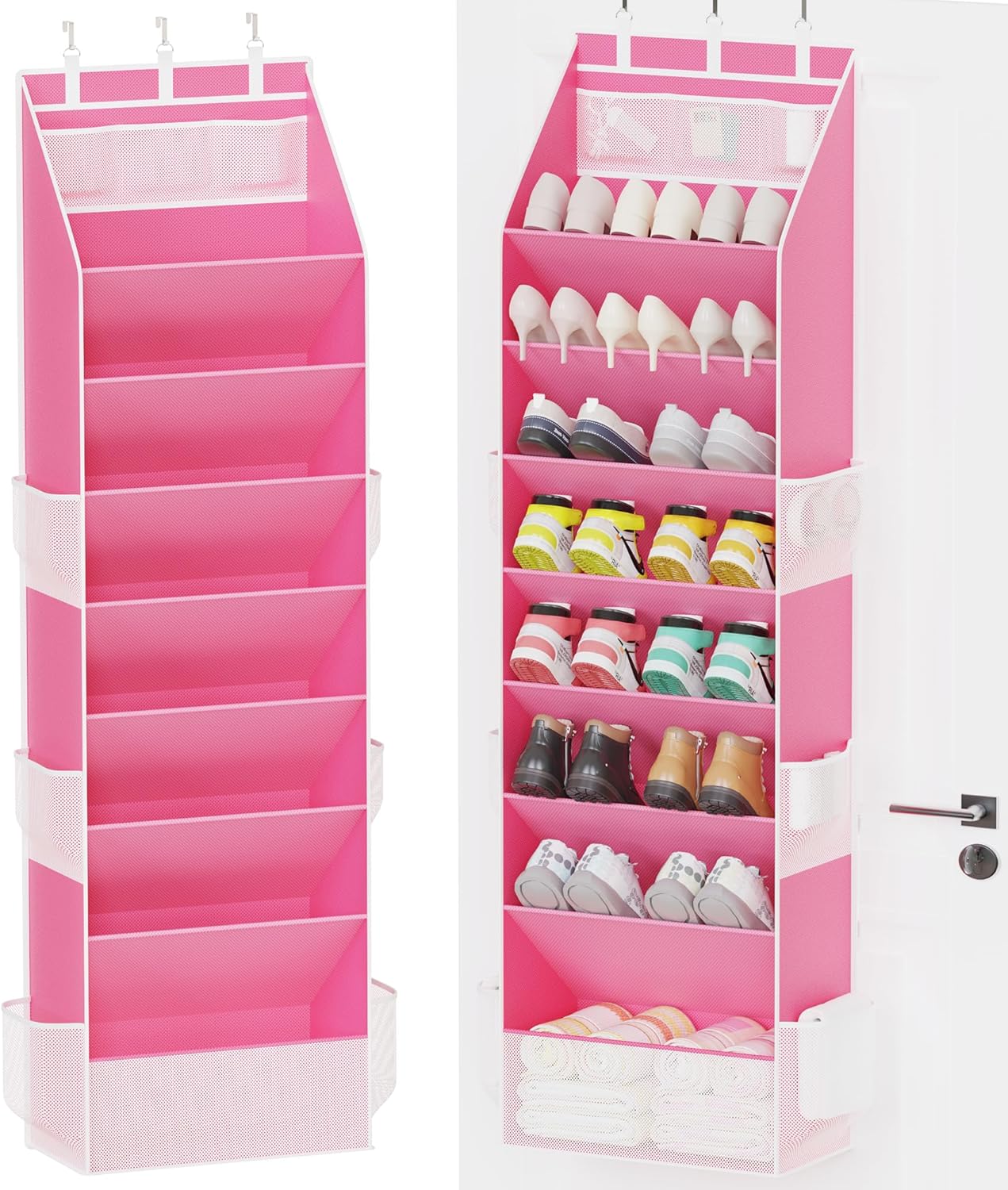 Criusia Shoe Storage Organizer for 16-24 Pairs of Footwear