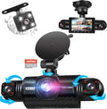 360 All-Sides 4 Channel Dash Cam with Free 64GB Card - 1080P Multi-Ch