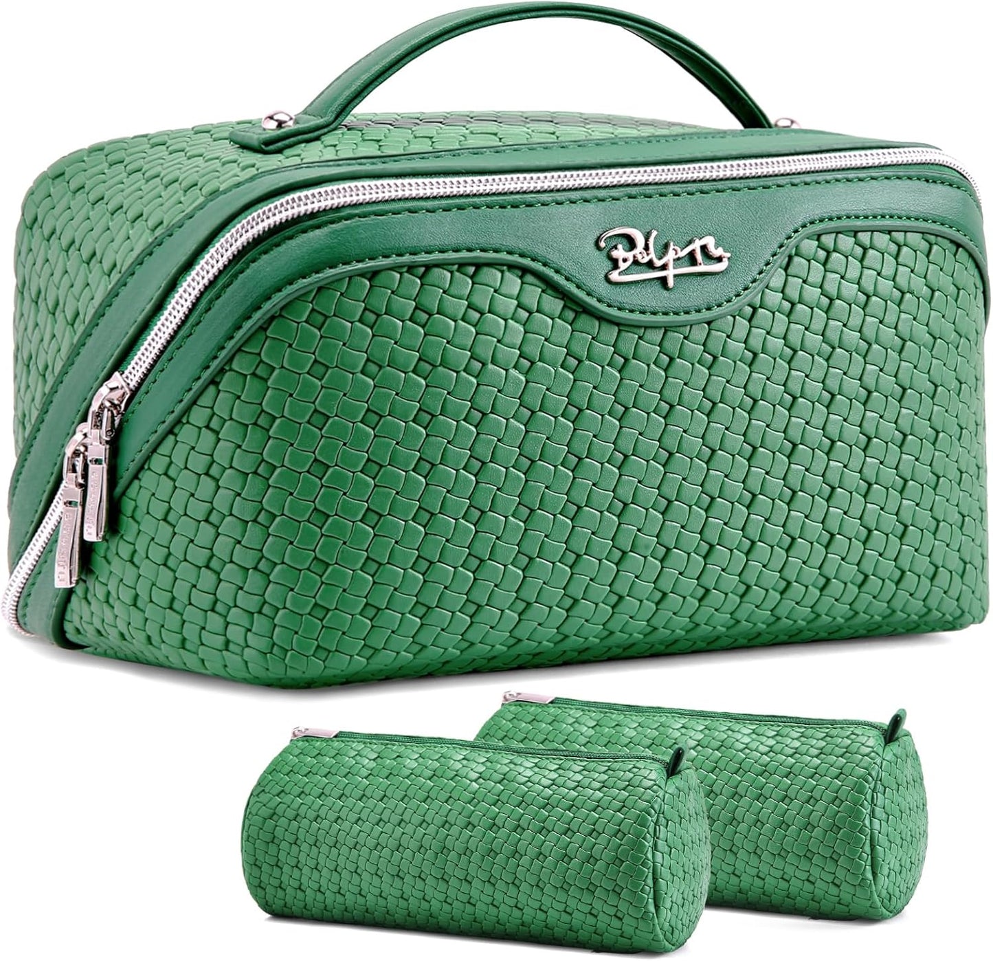 BOYATU Travel Makeup Bag Set: Large Capacity Cosmetic Organizer