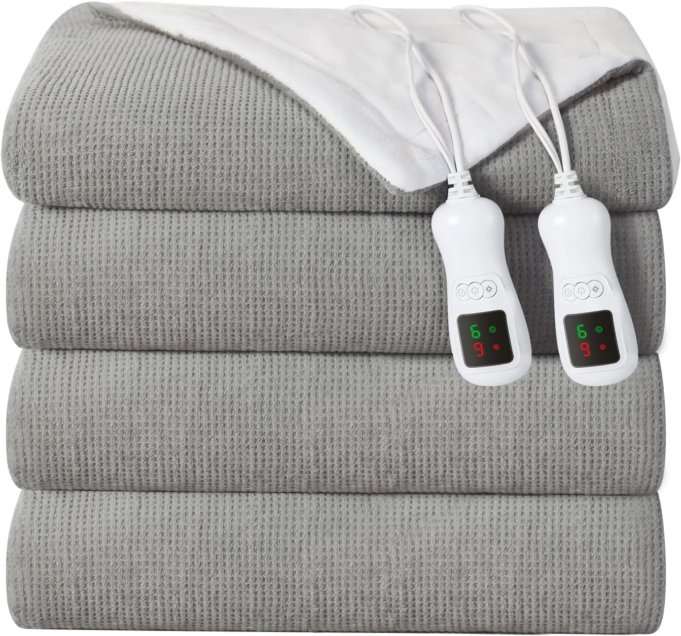 Electric Heated Blanket Queen Size with Dual Control for Comfort