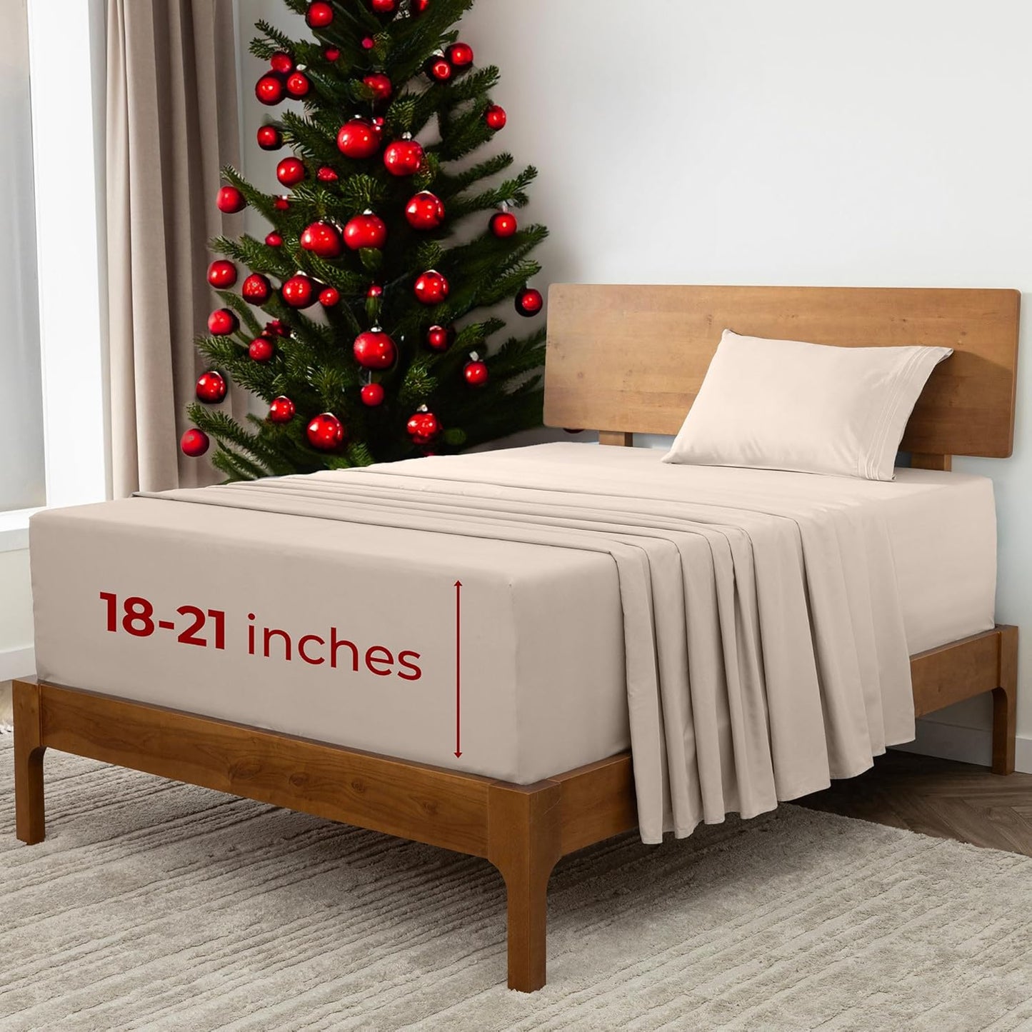 Mellanni Extra Deep Twin XL Sheets - Hotel Luxury Bedding Set