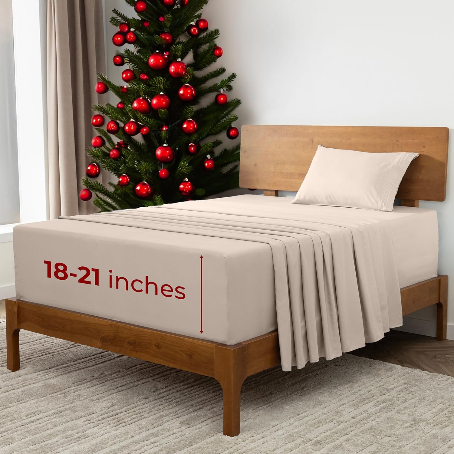 Mellanni Extra Deep Twin XL Sheets - Hotel Luxury Bedding Set