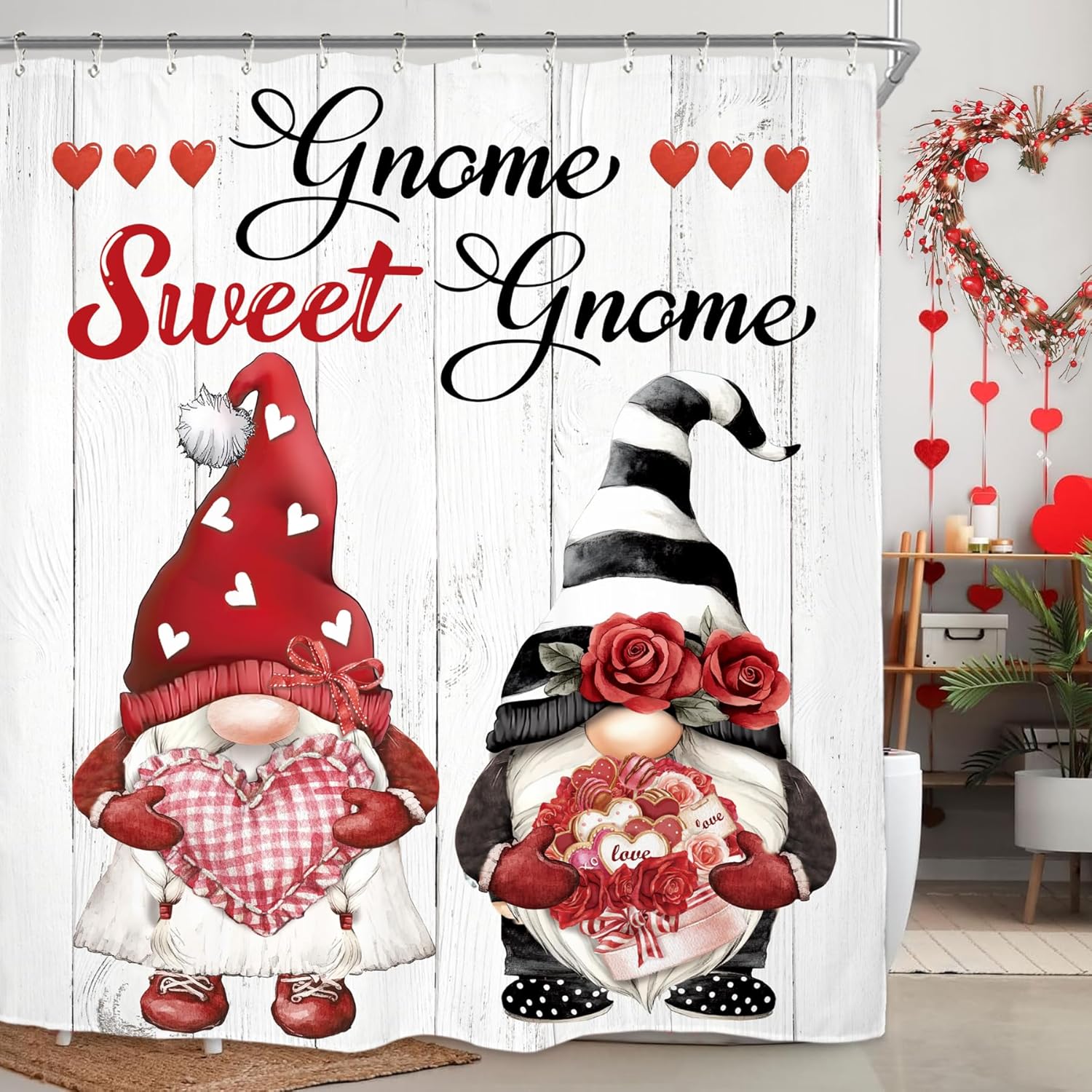 Romantic Rustic Farmhouse Shower Curtain Set