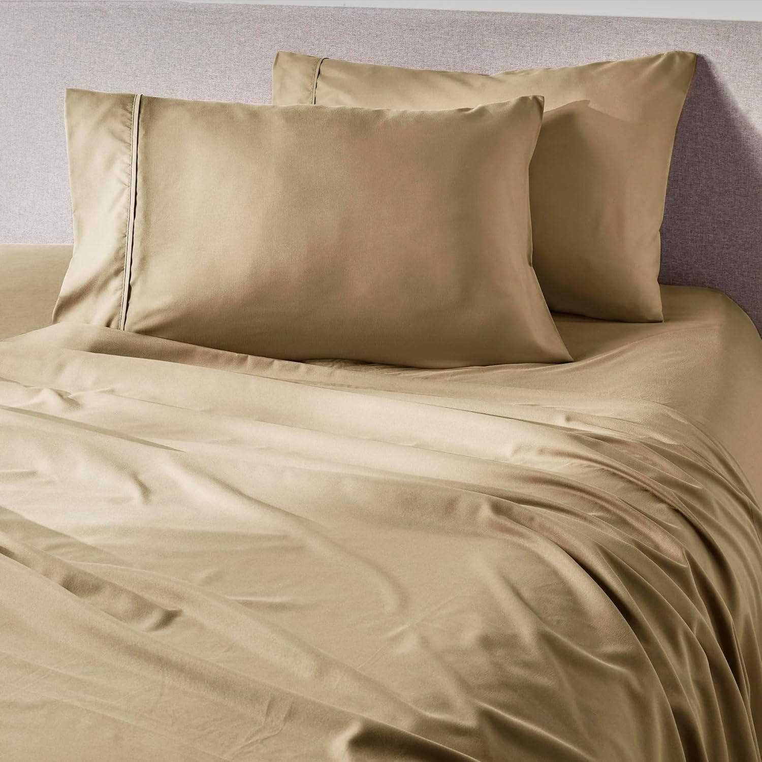PeachSkinSheets Light Mocha Twin Sheet Set for Hot Sleepers