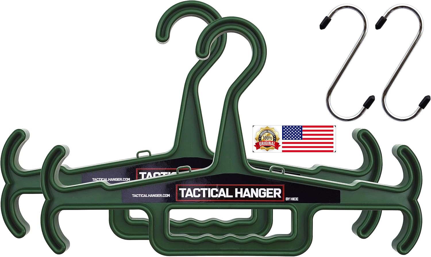 Tactical Hanger Set of 2 by HICE for Heavy Duty Gear Storage