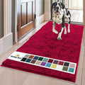Muddy Mat Maroon 35x60 Dog Door Mat for Muddy Paws - Super Absorbent