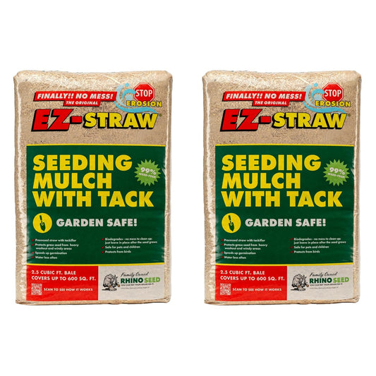 EZ-Straw Seeding Mulch with Tack - Biodegradable Processed Straw