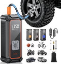 Cordless Tire Inflator Portable Air Compressor - Fast Dual Mode Pump