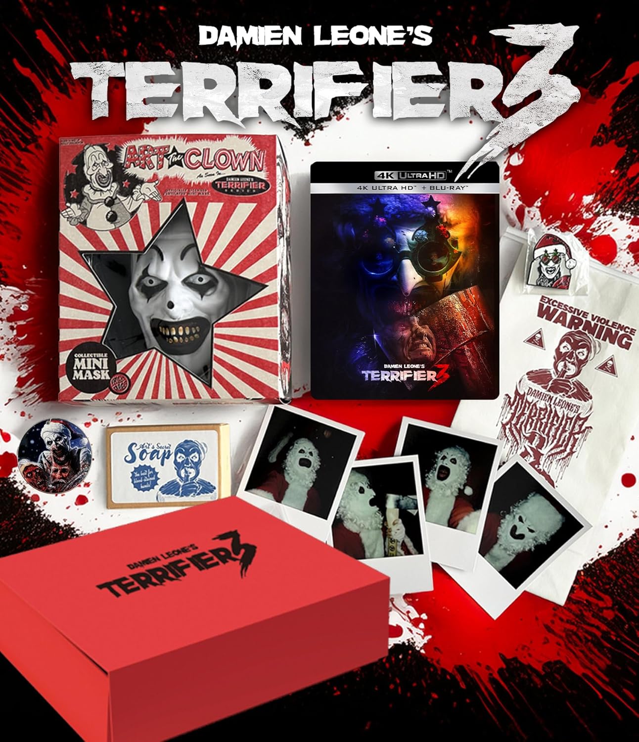 Terrifier 3 Limited Edition Collectors Box Set for Horror Fans