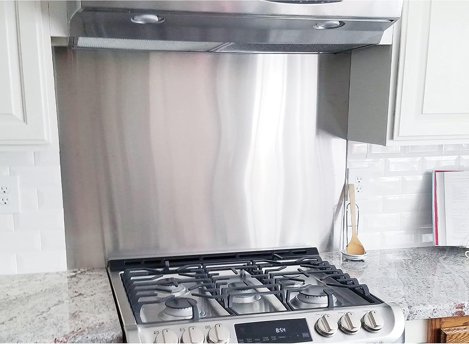 24 By 30 Inches Stainless Steel Stove Backsplash Guard Panel