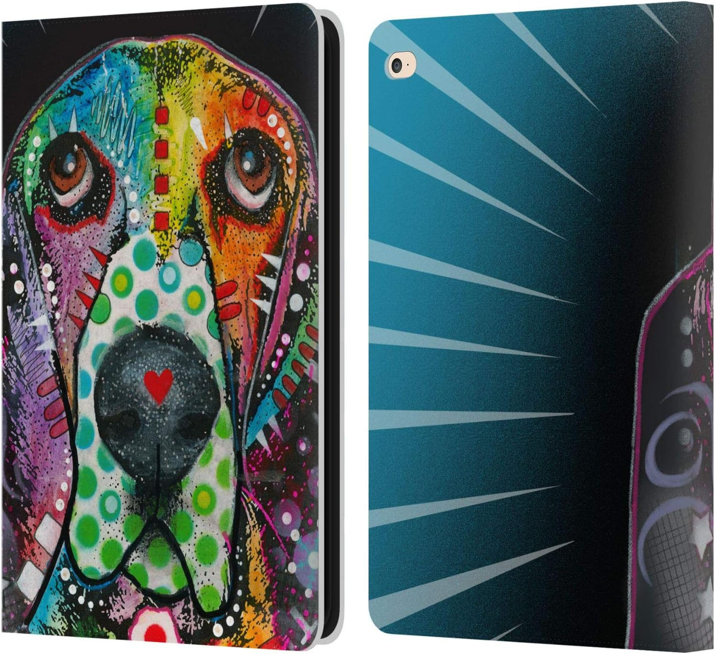 Dean Russo Hound Dogs Leather Wallet Case for iPad Air 2 (2014)