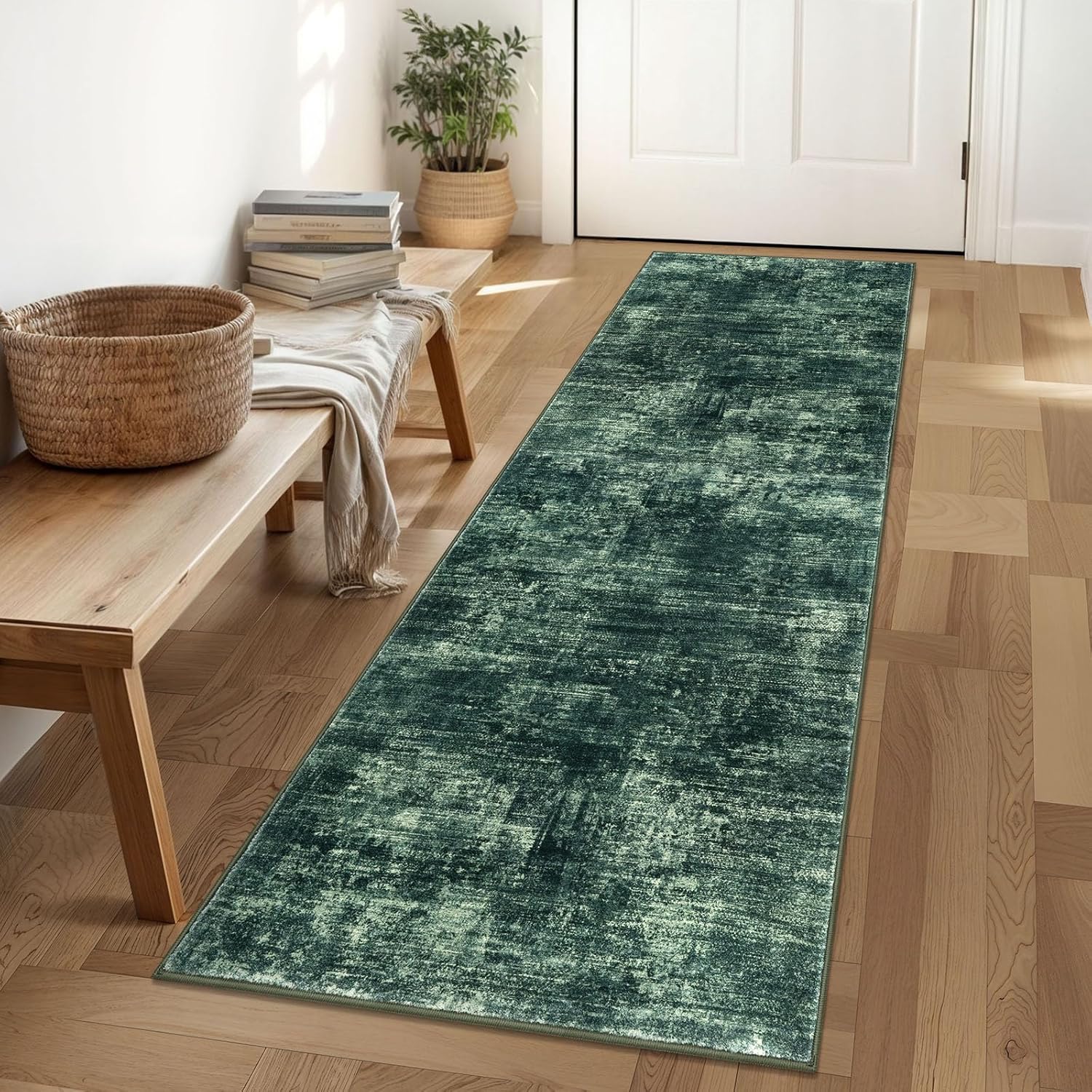 IOHOUZE Abstract Runner Rug 2x6 Ft for Hallways and Kitchens
