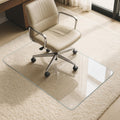 Tempered Glass Chair Mat 31 x 48 in - Clear, Heavy-Duty Floor