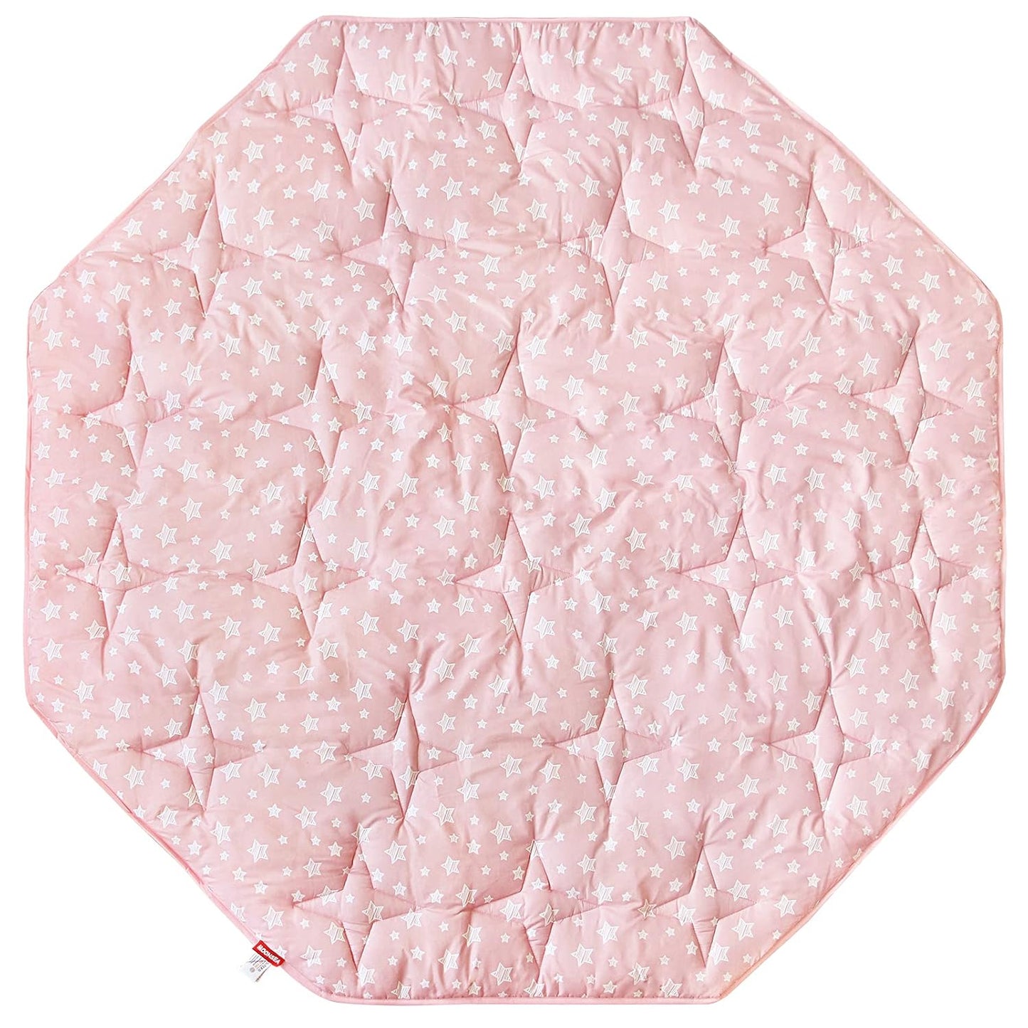 Octagon Playpen Mat Pink for Girls - Non Slip Baby Mattress