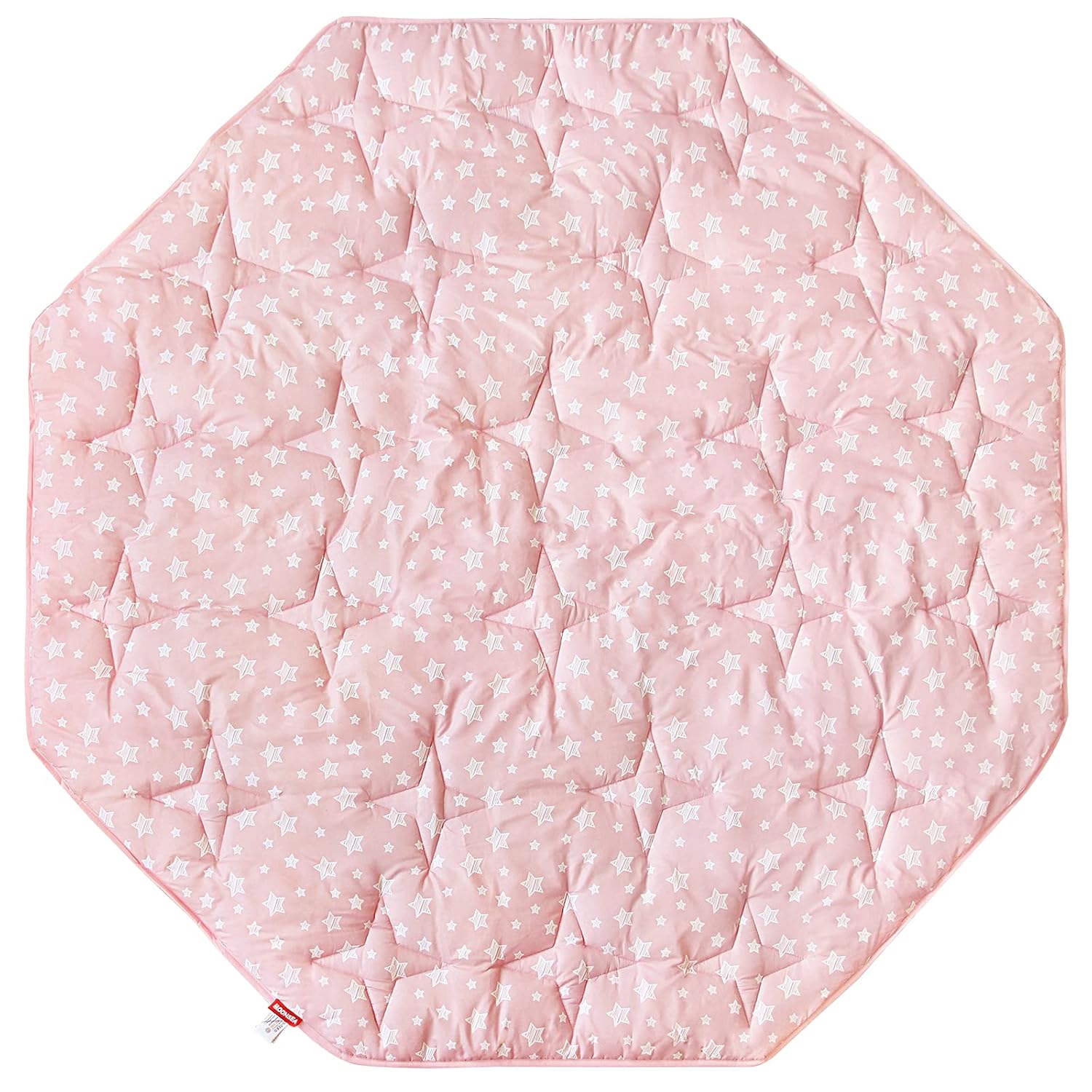 Octagon Playpen Mat Pink for Girls - Non Slip Baby Mattress