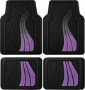 Road Comforts Car Floor Mats Full Set with Aluminum Design - Durable