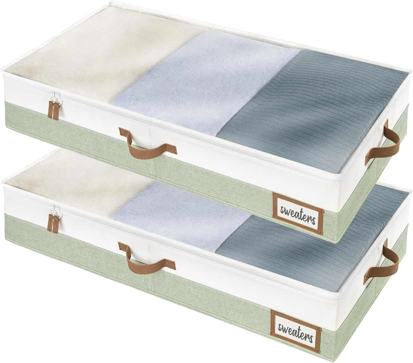 Large Under Bed Storage Containers for Clothes and Blankets