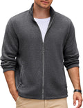 COOFANDY Mens Fleece Jacket Zip Up Lightweight Sweater Jackets