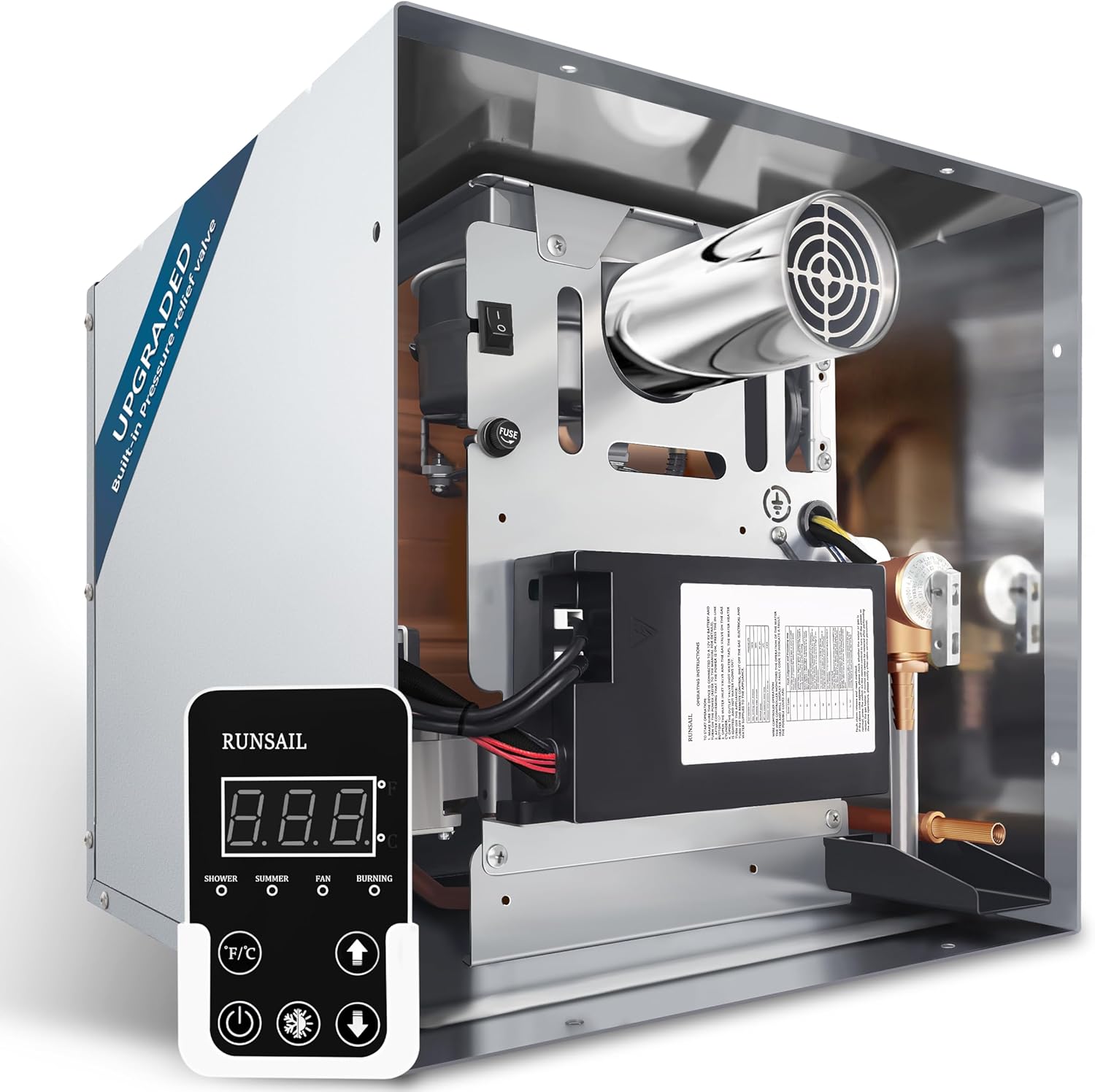 RUNSAIL 65,000 BTU RV Tankless Water Heater for Endless Hot Water