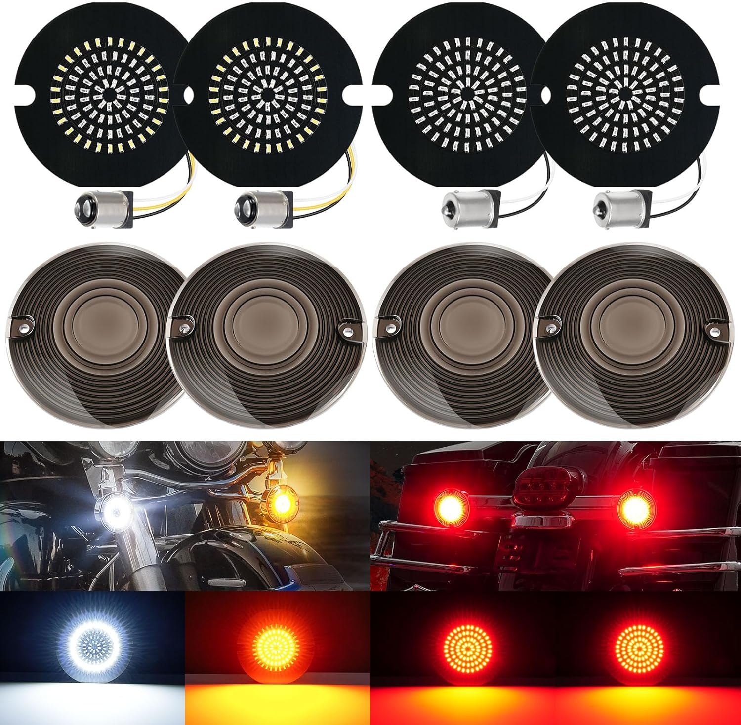 Brightness 1157 1156 LED Turn Signals for Harley Motorcycles