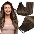 Full Shine Invisible Tape In Remy Hair Extensions 22 in Balayage