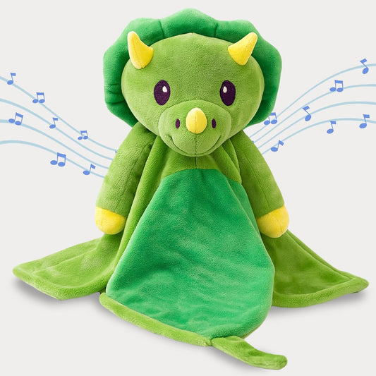 Baby Music Lovey Green Dino Plush Sound Machine for Sleep
