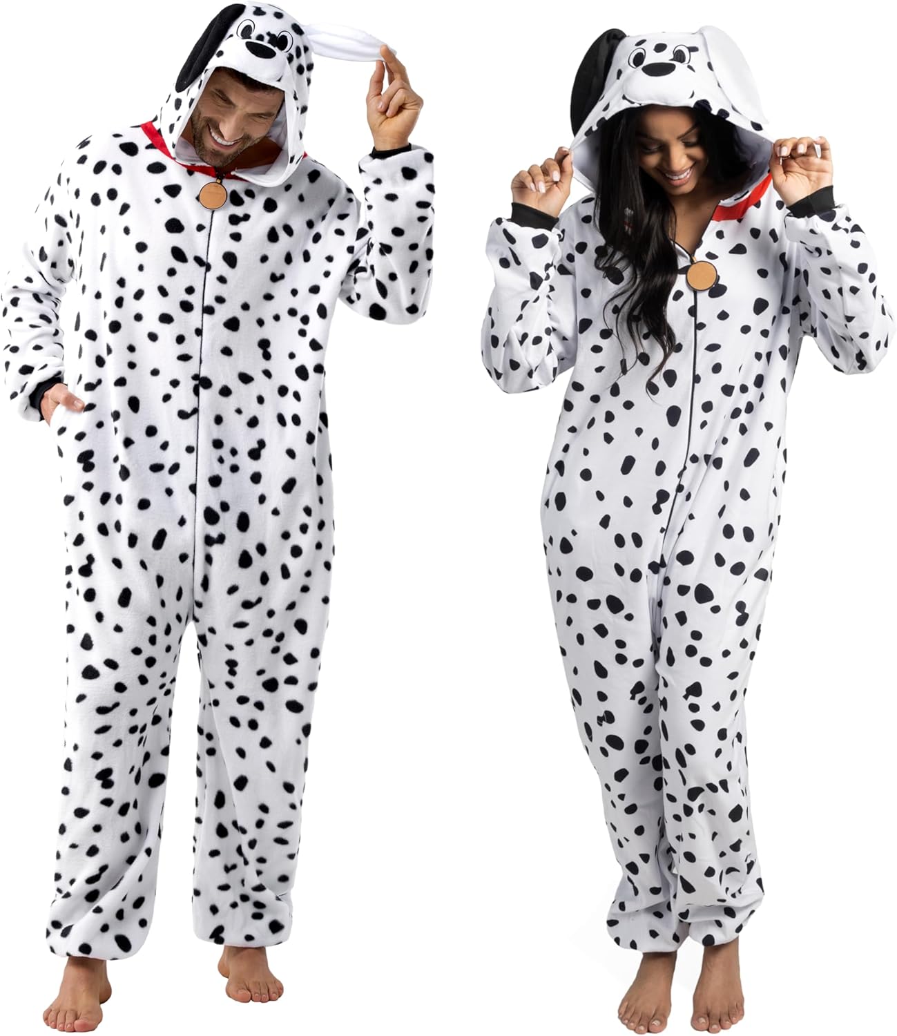 Dalmatian Dragon Triceratop Pajama Costume for Adults