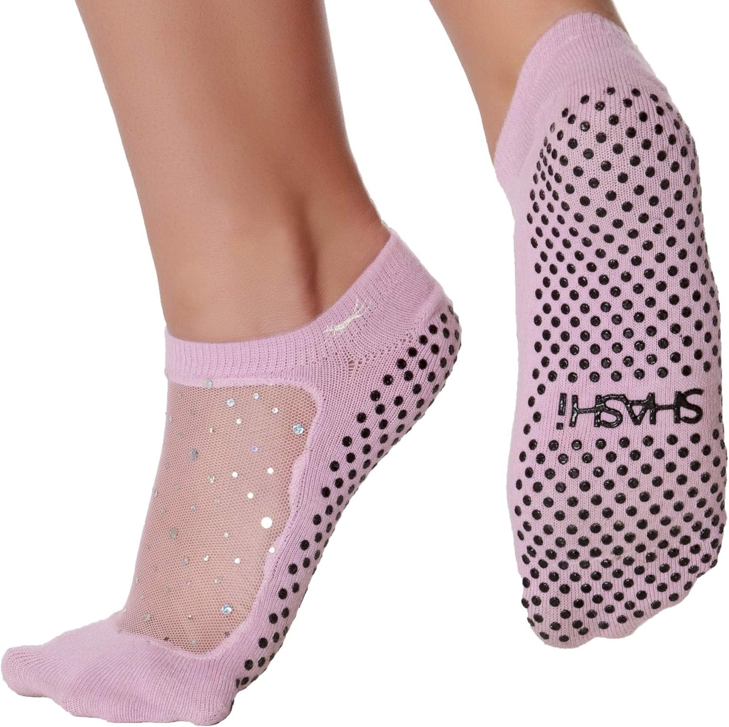 Non Slip Pilates Socks - SHASHI Star Mesh Technology