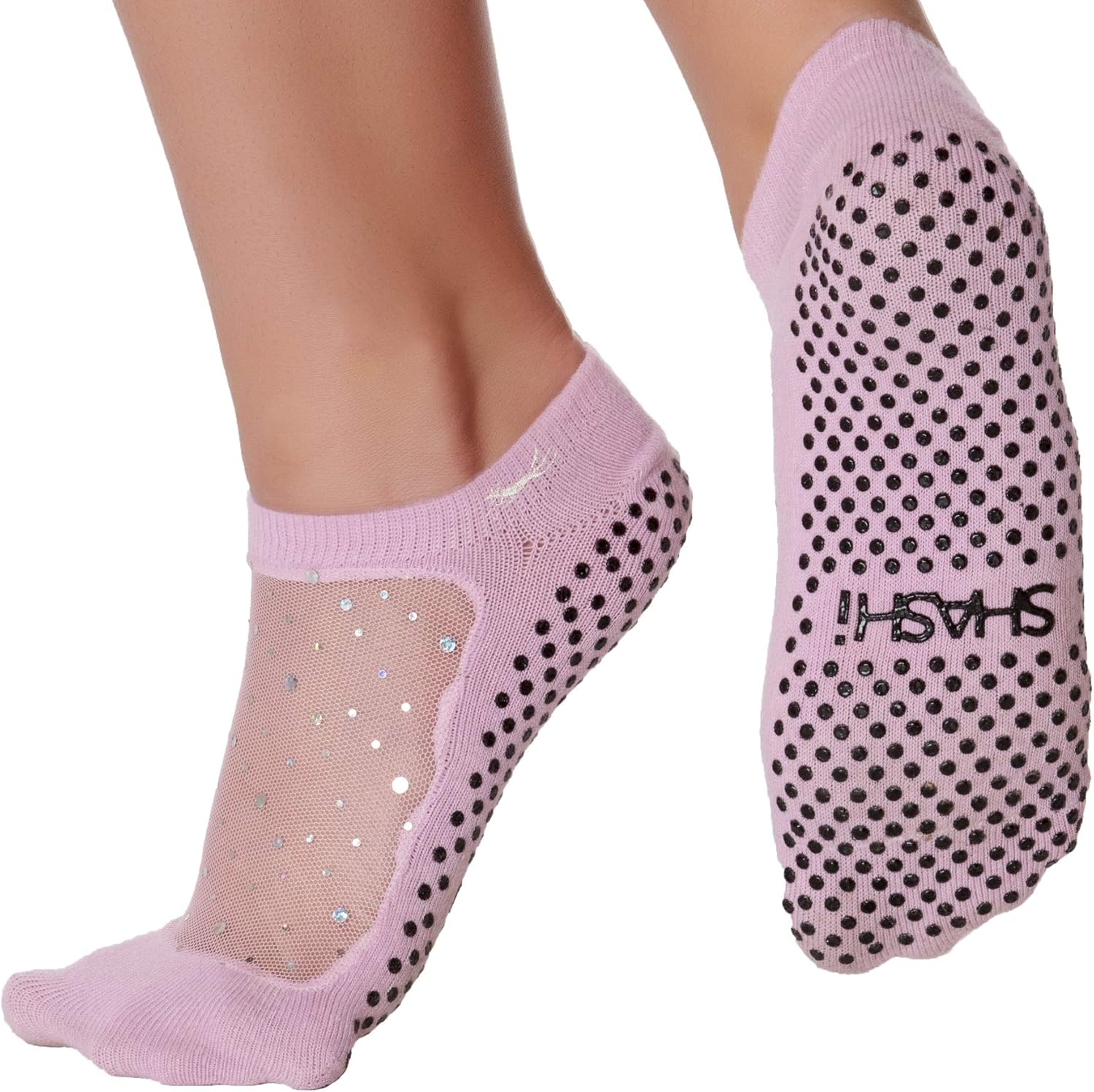 Non Slip Pilates Socks - SHASHI Star Mesh Technology