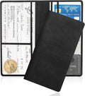 Car Registration and Insurance Holder PU Leather Organizer - Slim