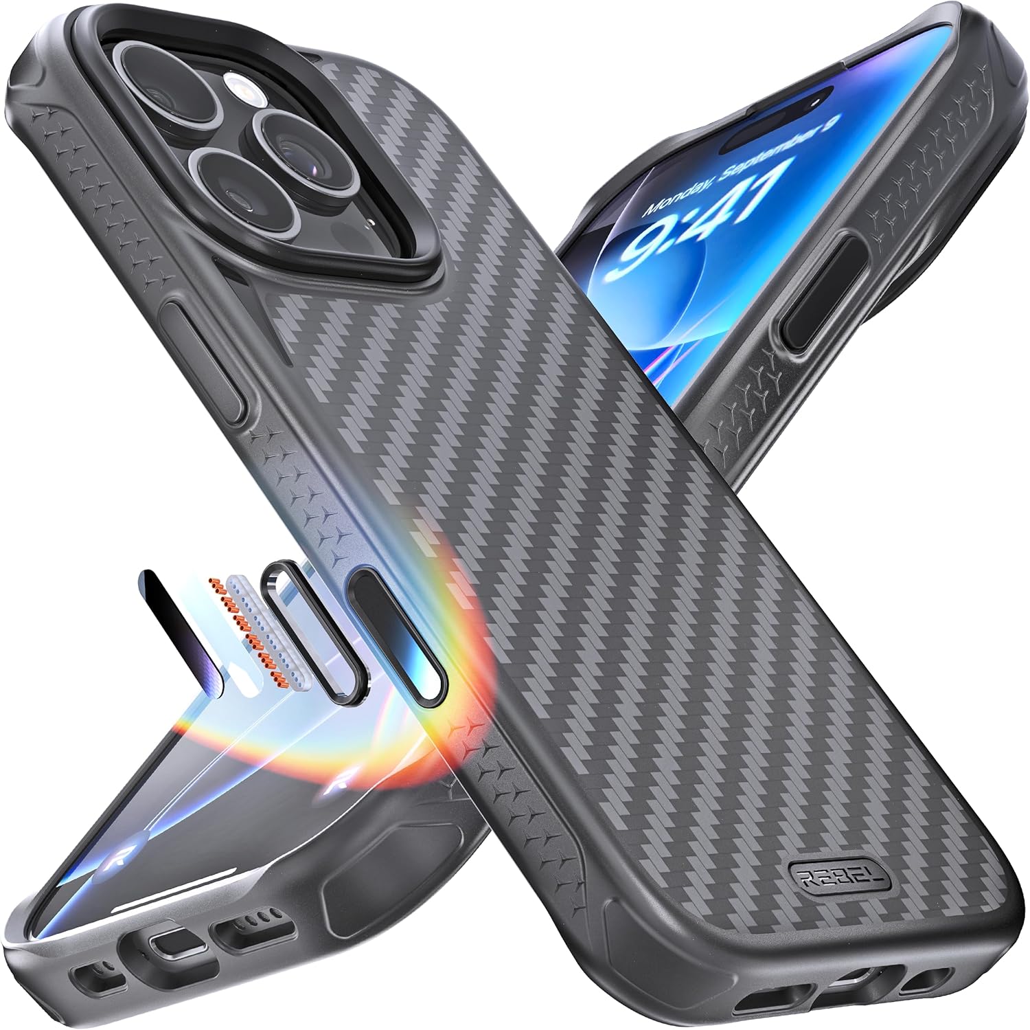 REBEL Case for iPhone 16 Pro - Strong MagSafe Compatible Design