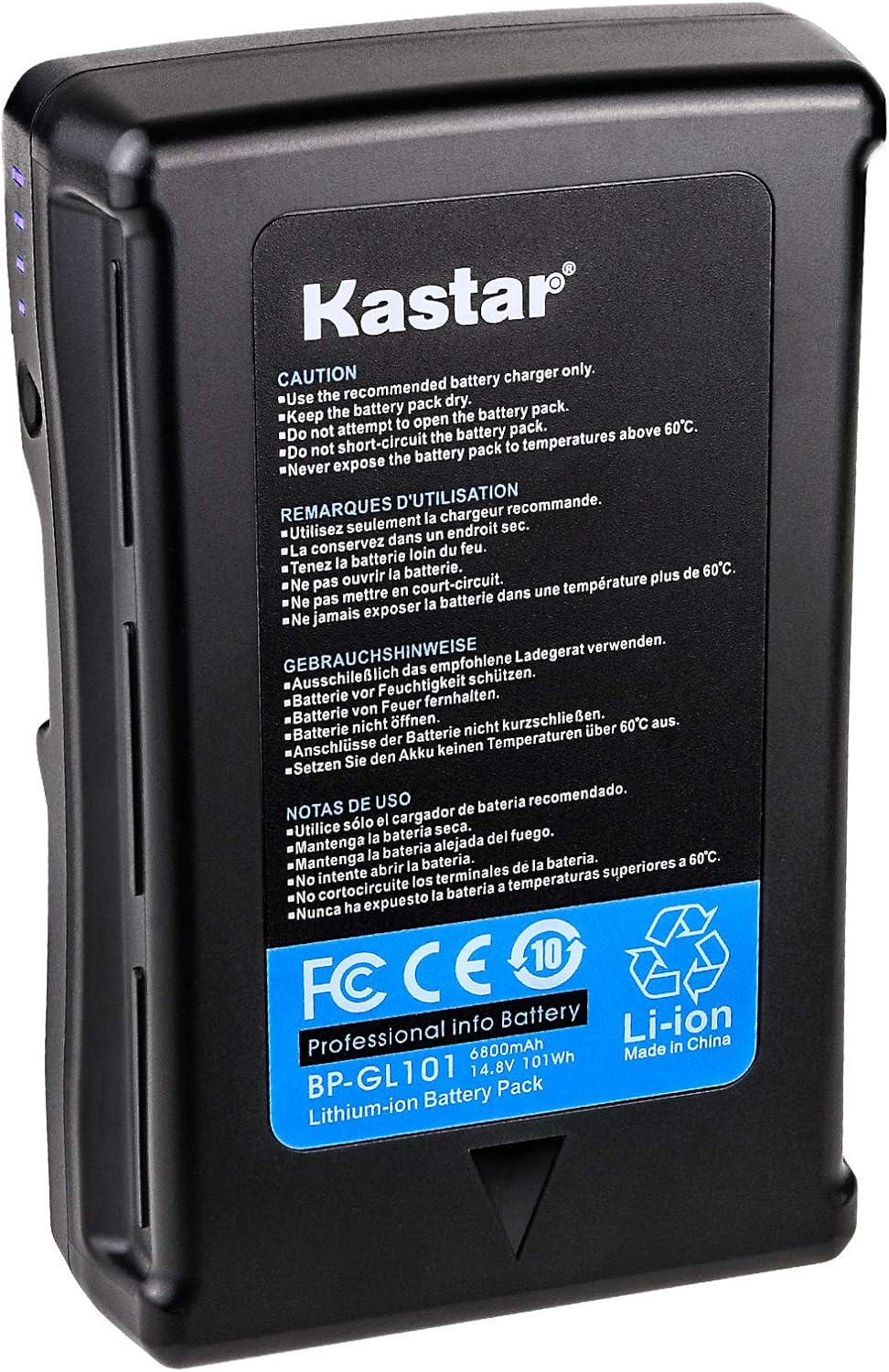 Kastar High Capacity Battery 14.8V 6800mAh for Sony Camcorders
