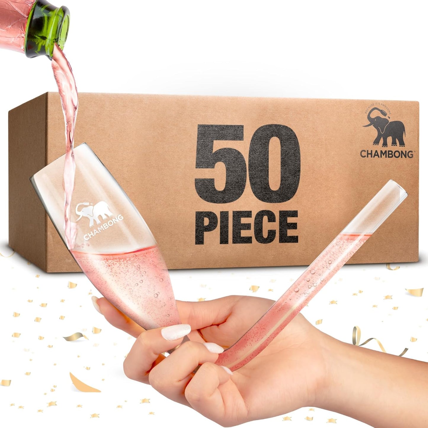 Chambong Champagne Flutes for Weddings and Bachelorette Parties