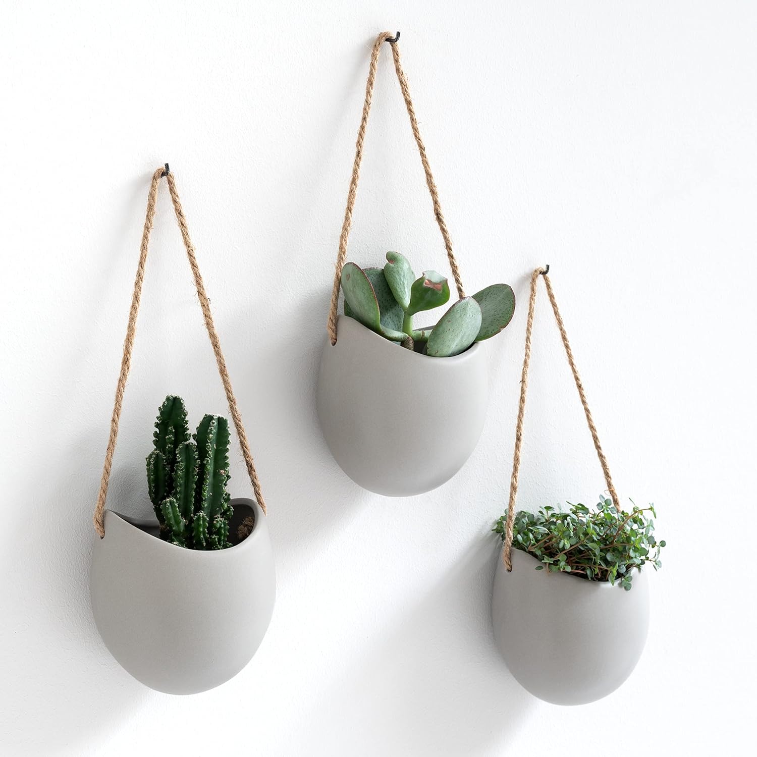 Kazai Wall Planters -Ellie- | Elegant Hanging Pots Set