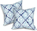 Outdoor Throw Pillows 16x16 in Water Repellent Patio Pillows - Boho
