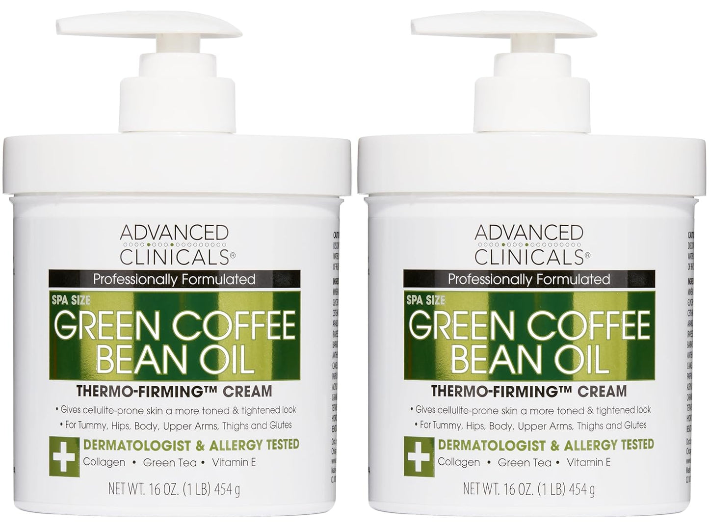 Advanced Clinicals Green Coffee Bean Thermo Firming Body Lotion